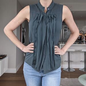 Theory Silk Sleeveless Blouse